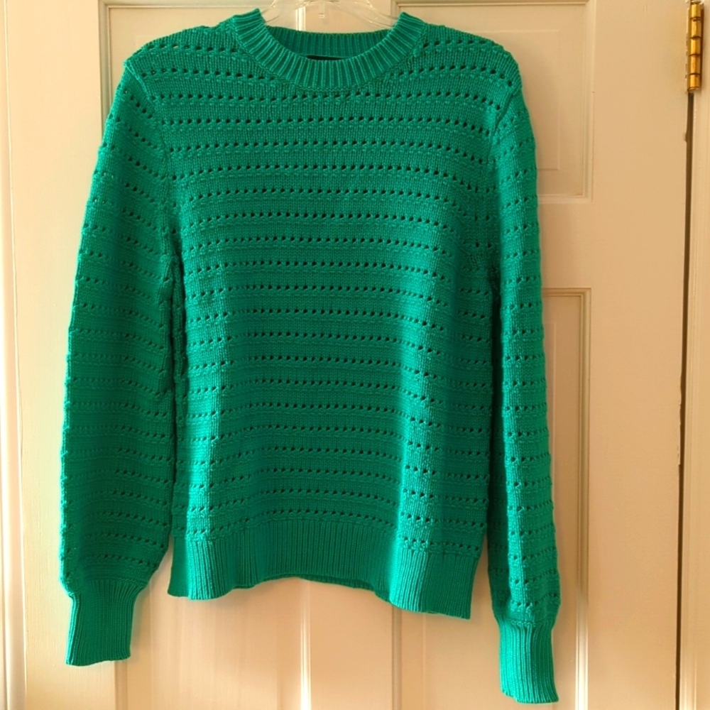 J Crew Factory Pointelle Sweater, Large